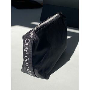Olay Black Nylon Cosmetic Bag